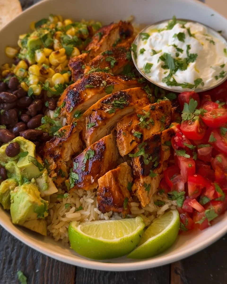 Honey & Lime Chicken Burrito Bowl