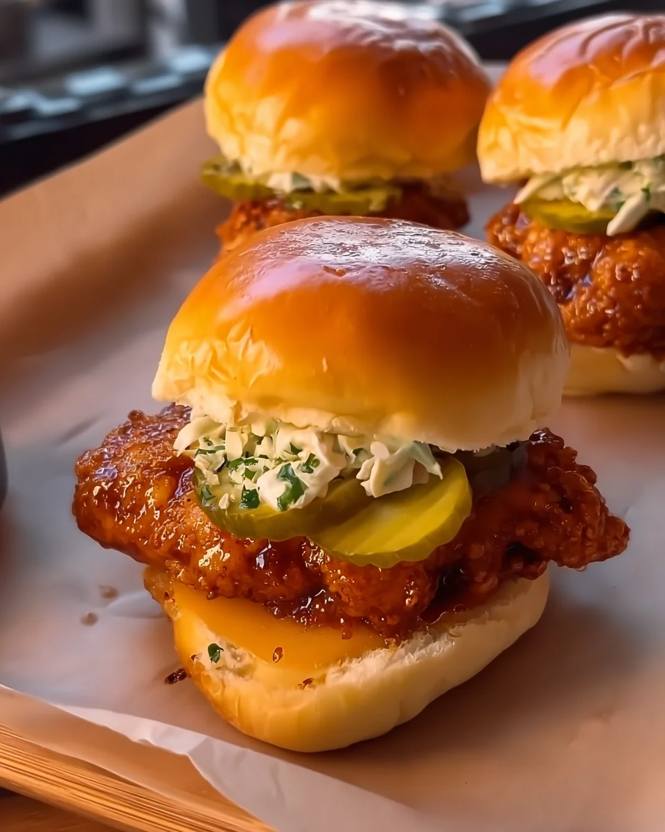 Hot Honey Chicken Sliders