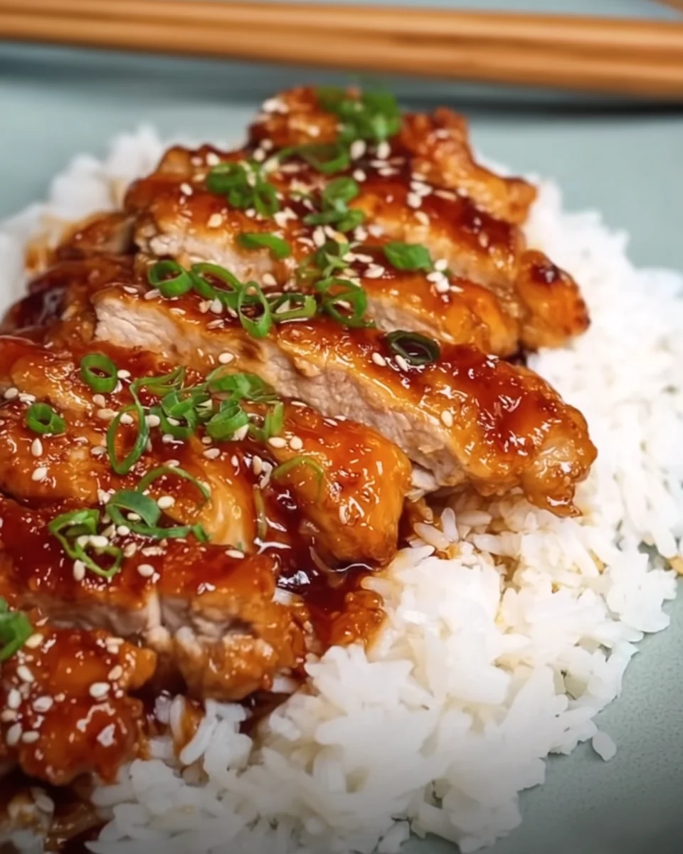 Japanese Teriyaki Chicken and Rice Japanese