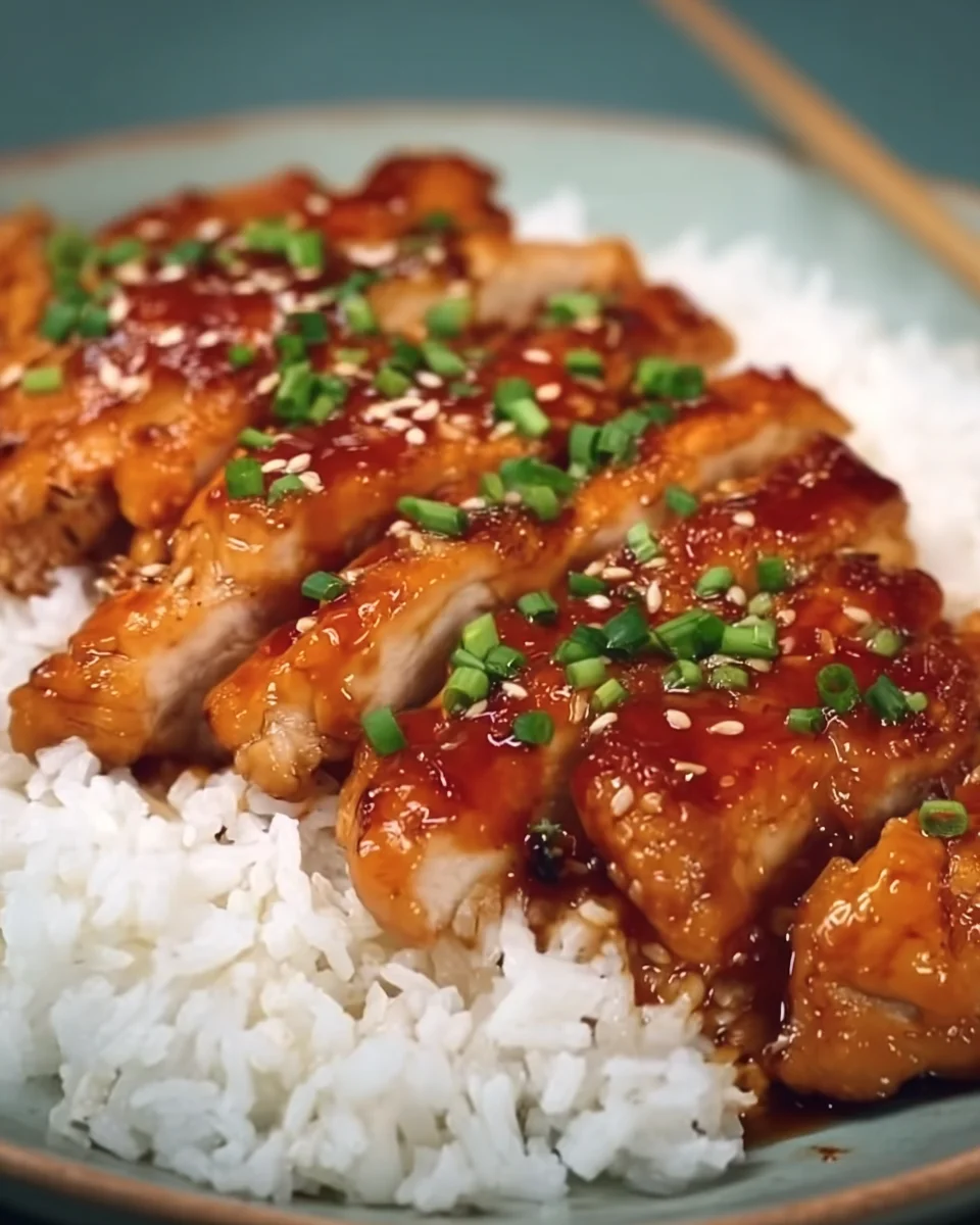 Japanese Teriyaki Chicken and Rice Japanese