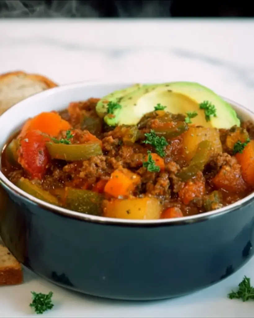 LOADED HAMBURGER VEGETABLE SOUP