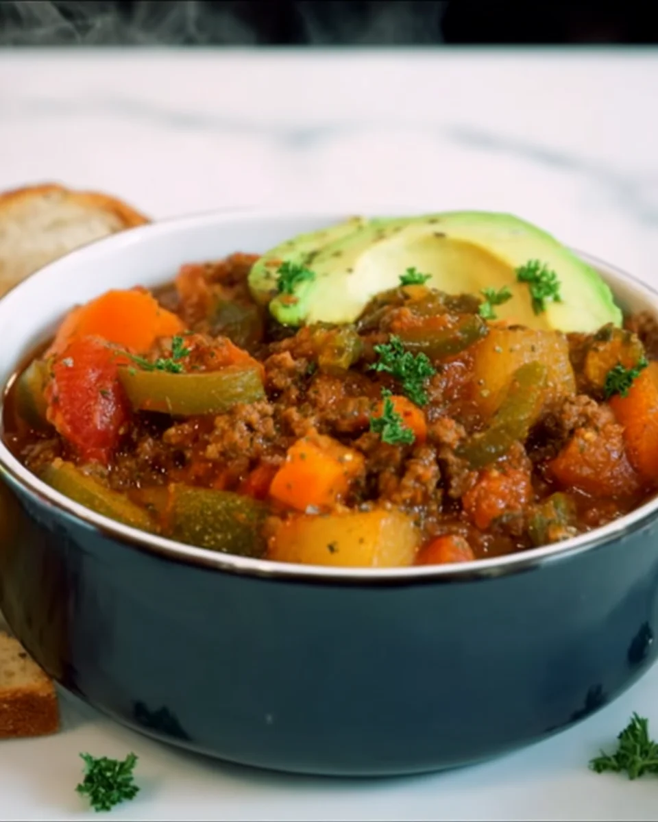 LOADED HAMBURGER VEGETABLE SOUP