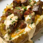 Loaded Baked Potato with Steak Bites
