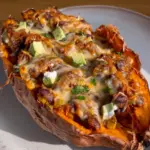 Loaded Sweet Potato Boats