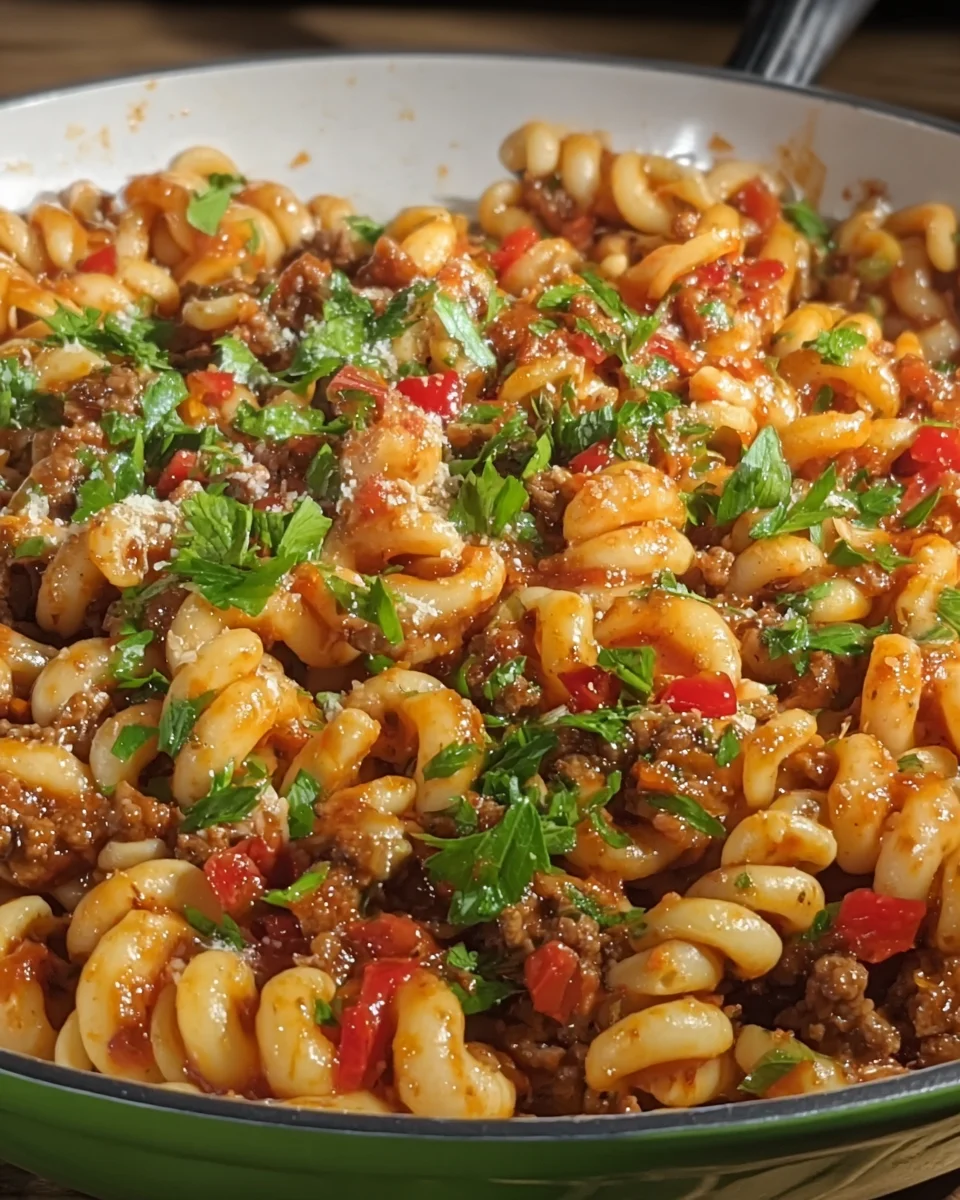 Minced Beef Trottole Pasta