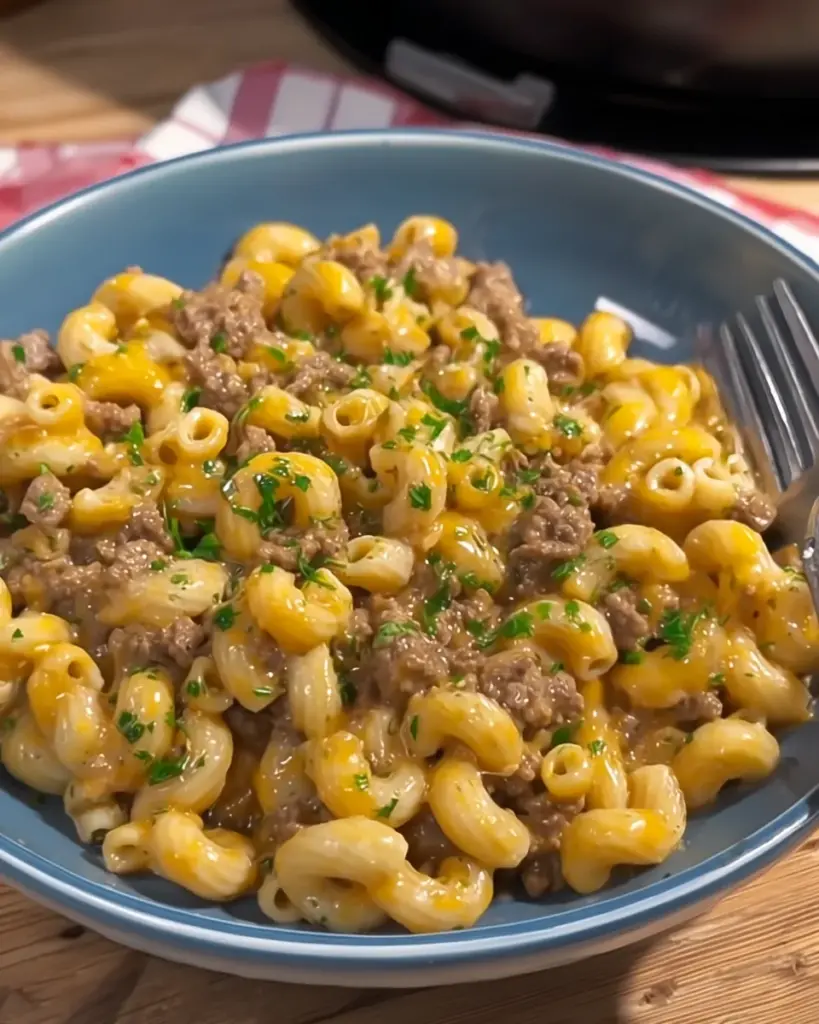 One-Pot Creamy Beef & Mac