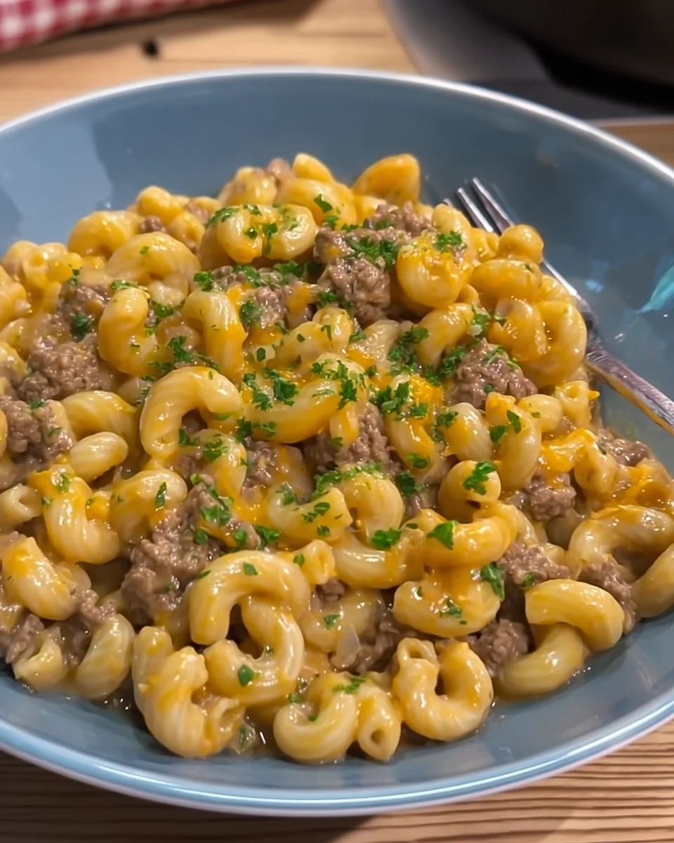 One-Pot Creamy Beef & Mac One-Pot