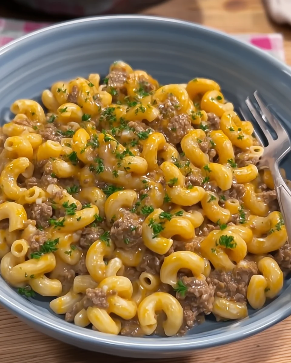One-Pot Creamy Beef & Mac One-Pot
