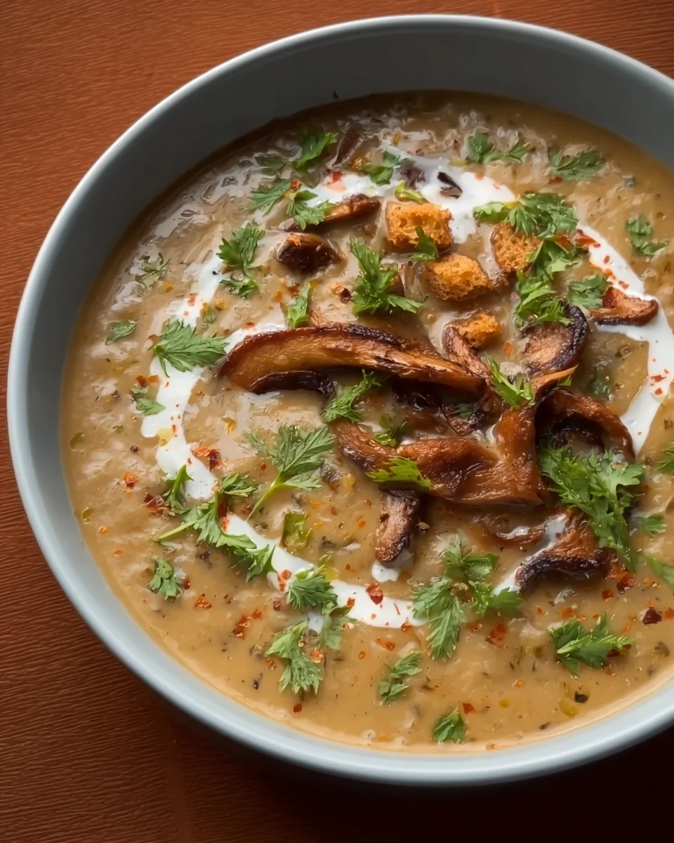 Rich Creamy Mushroom Soup