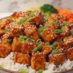 Spicy Honey Garlic Tofu