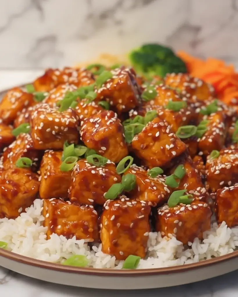 Spicy Honey Garlic Tofu