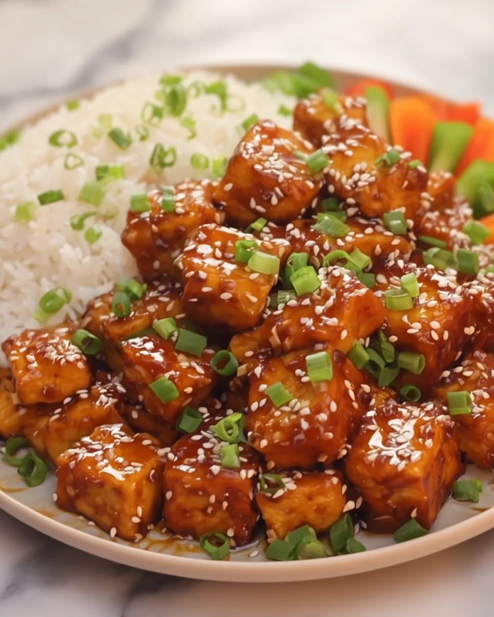 Spicy Honey Garlic Tofu Spicy