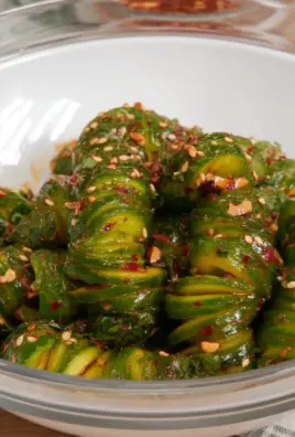 Spicy Spiral Cucumber Salad