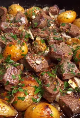 Steak Bites and Potatoes