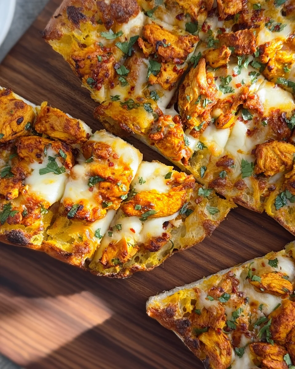 Tandoori Chicken Garlic Bread