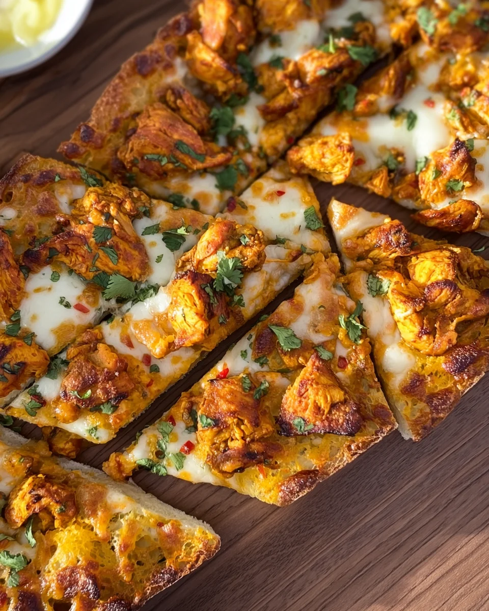 Tandoori Chicken Garlic Bread Tandoori