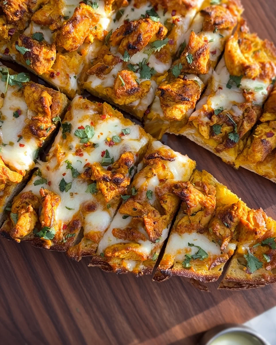 Tandoori Chicken Garlic Bread Tandoori