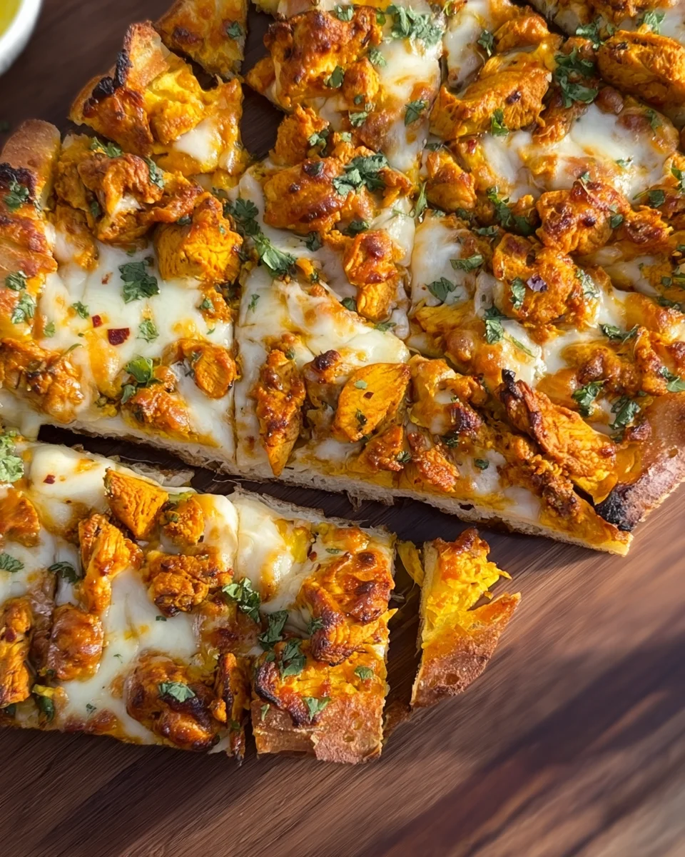 Tandoori Chicken Garlic Bread Tandoori