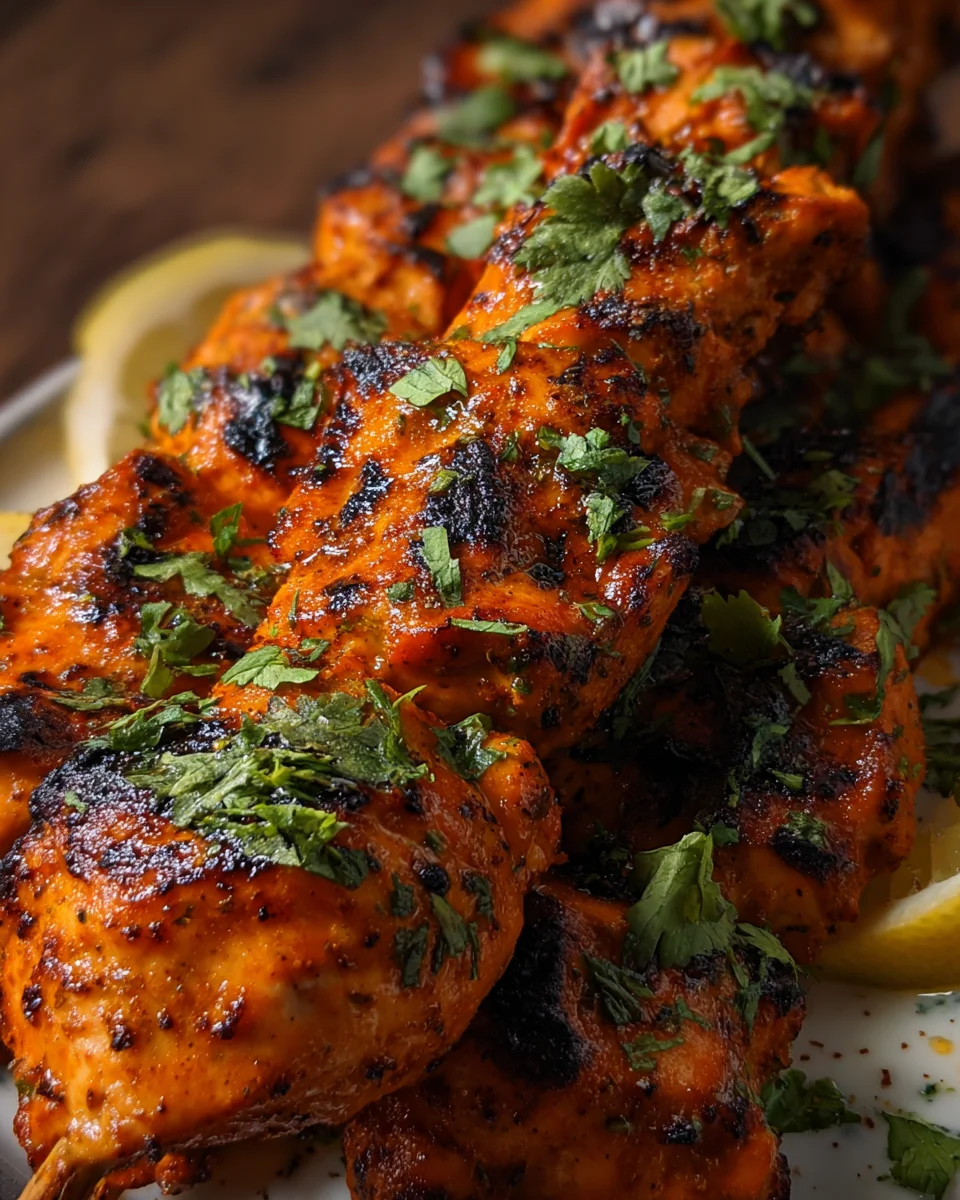 Tandoori Chicken Tikka Skewers