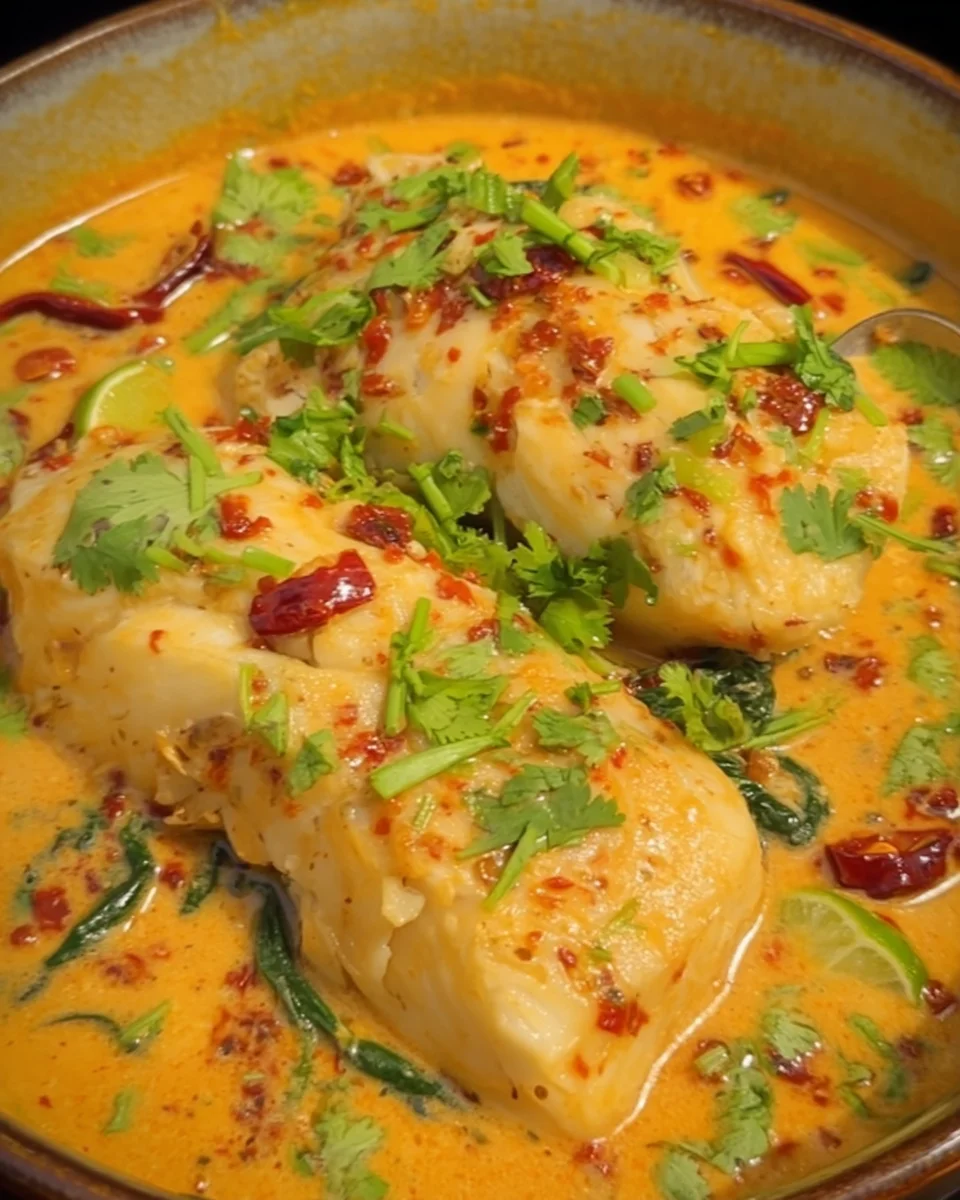 Thai Coconut Lime Poached Cod