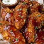 AIR FRYER CRISPY HONEY SRIRACHA BBQ CHICKEN TENDERS