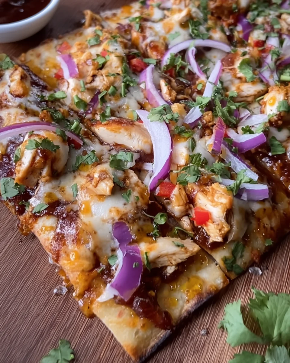 BBQ Chicken Flatbread BBQ