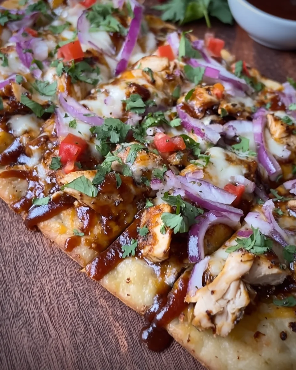 BBQ Chicken Flatbread BBQ