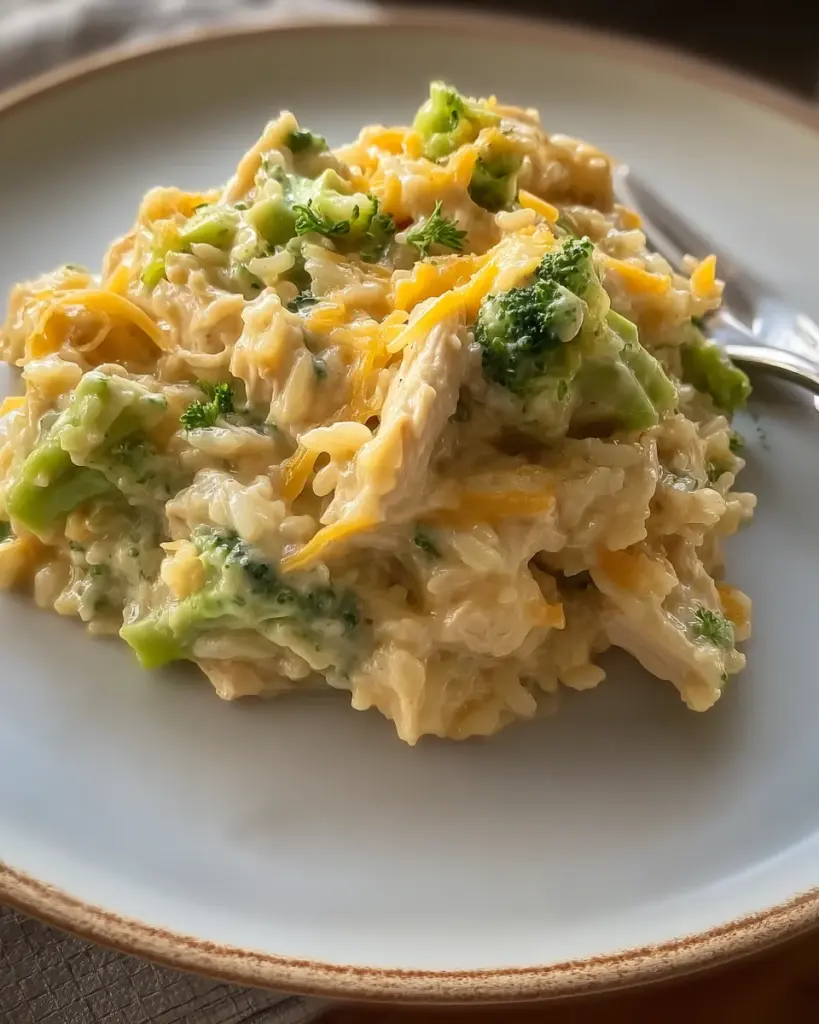 Cheesy Chicken and Rice with Broccoli