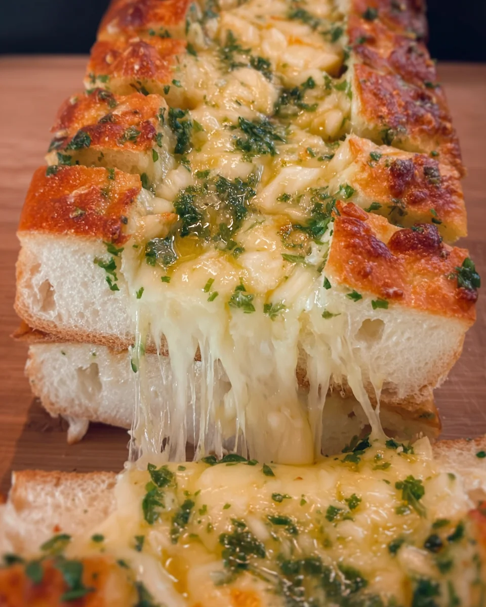 Cheesy Garlic & Parsley Butter Bread Cheesy