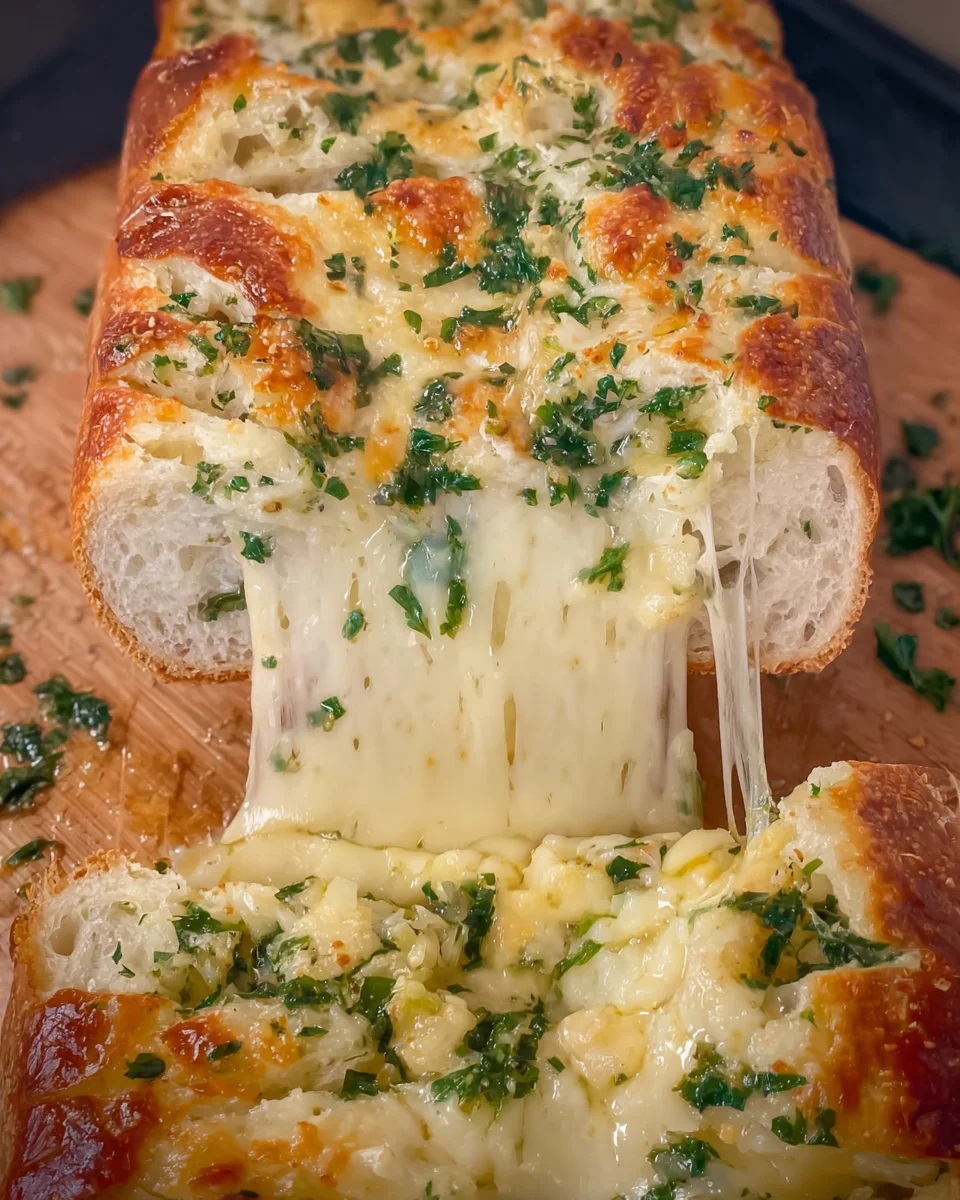 Cheesy Garlic & Parsley Butter Bread Cheesy
