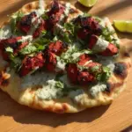 Chicken Tikka Garlic Flatbread