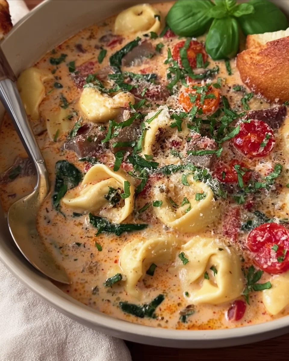 Creamy Tortellini Soup