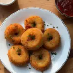 Crispy Chicken and Potato doughnuts