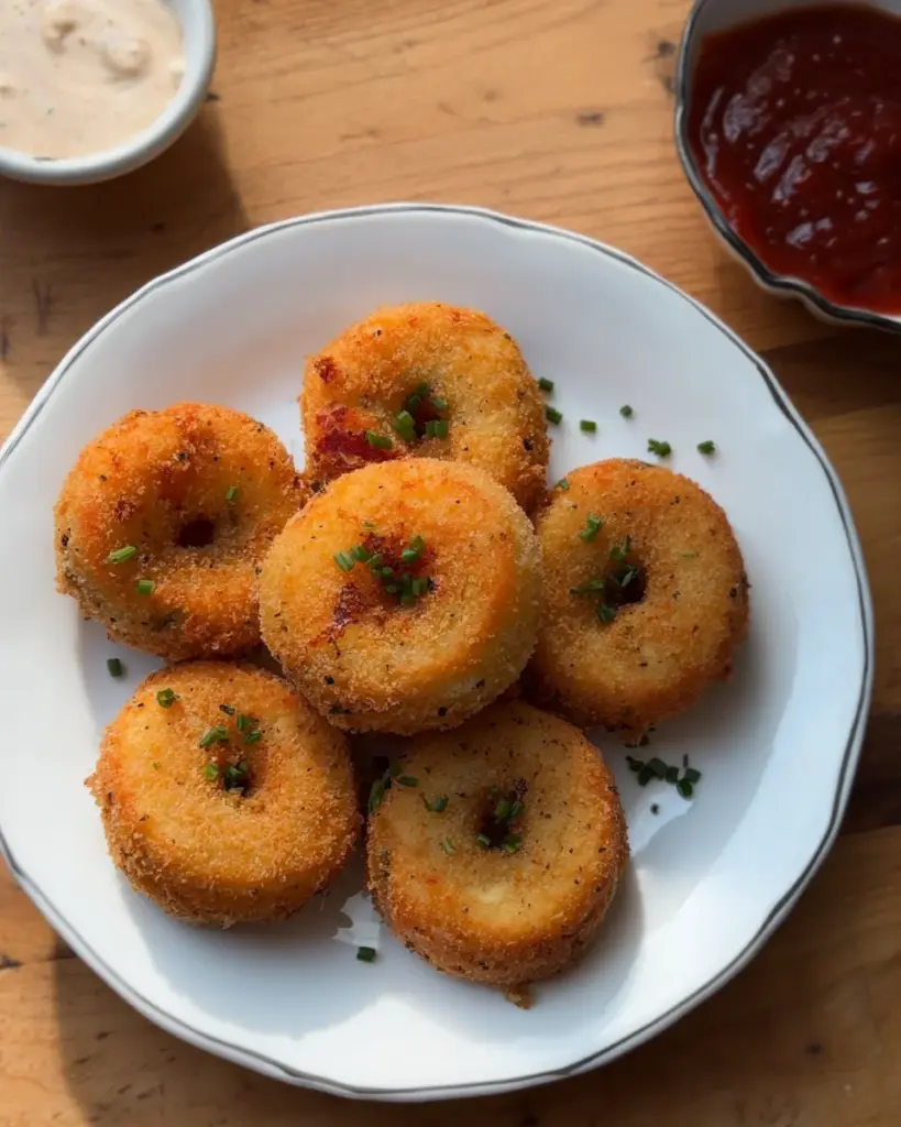 Crispy Chicken and Potato doughnuts
