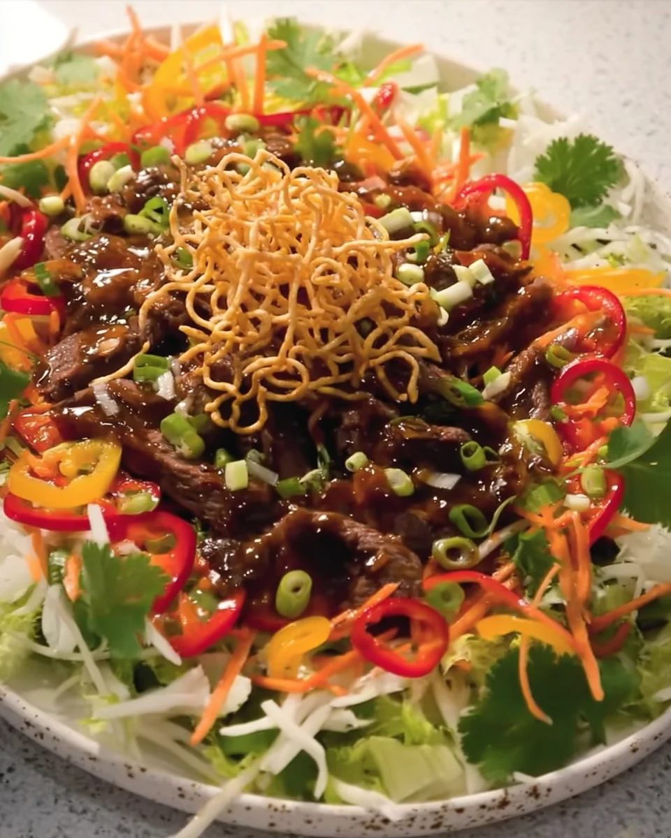 Crispy Chilli Beef Salad
