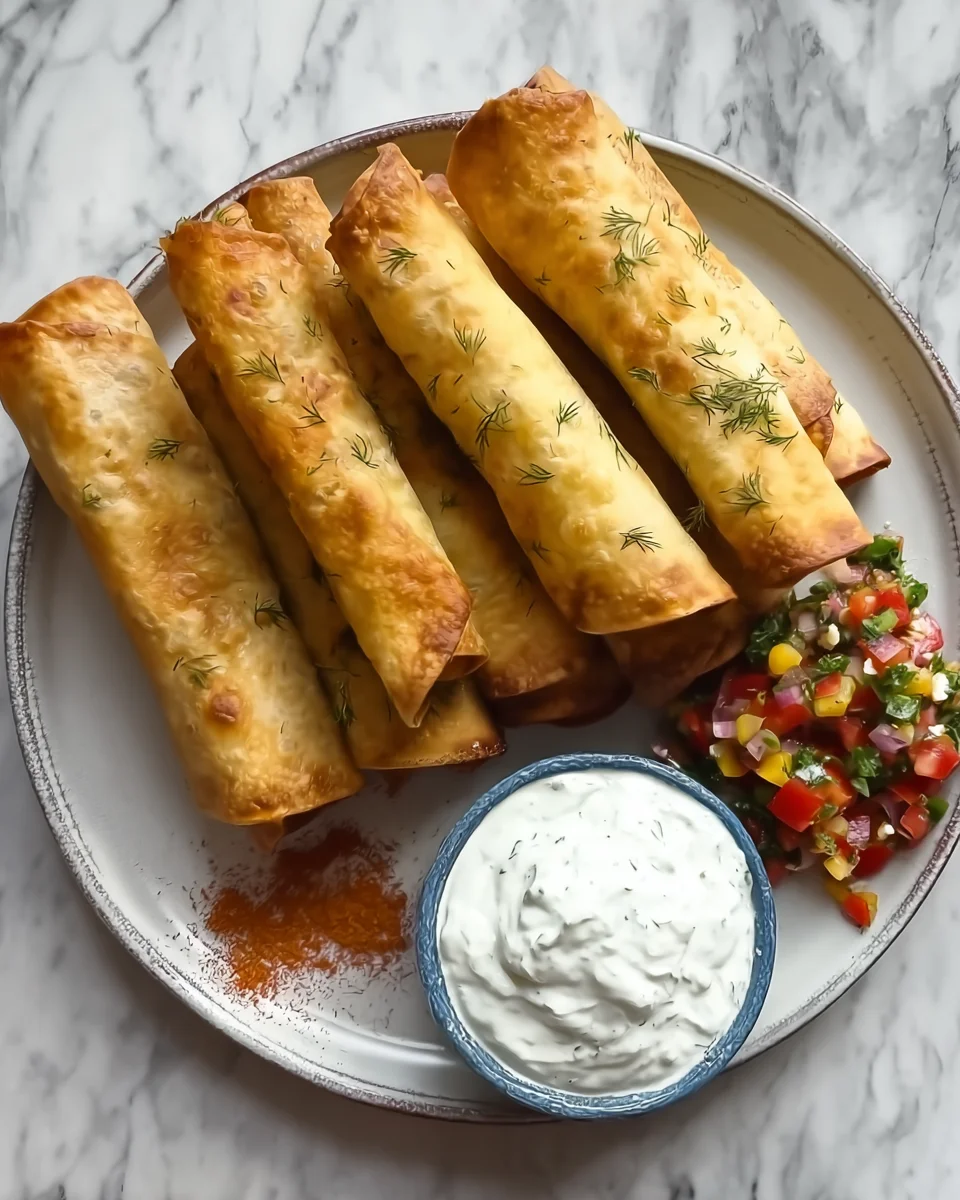 Greek chicken taquitos Greek chicken taquitos