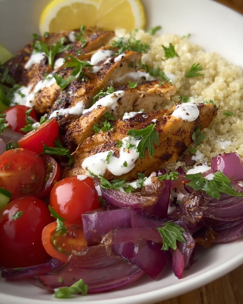 Healthy Chicken Shawarma Bowls