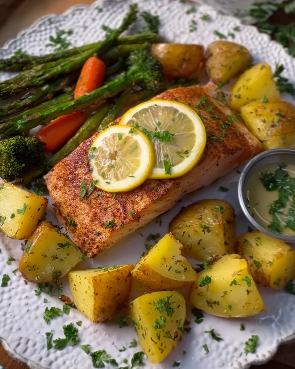 Healthy Sheet Pan Salmon
