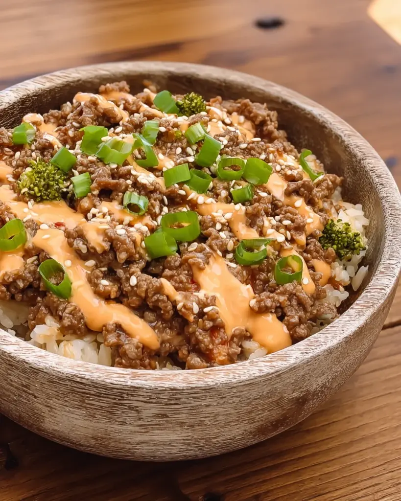 Korean Ground Beef Bowls