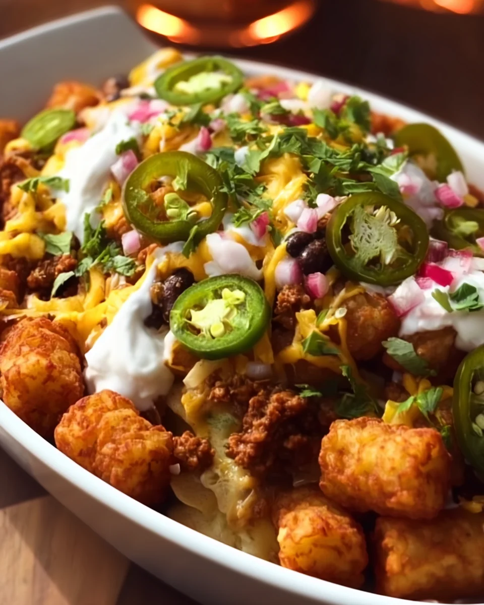 Loaded Tater Tot Nachos