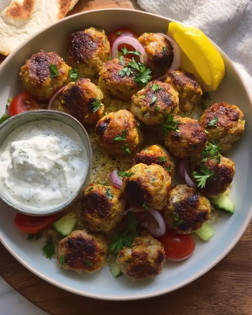 Mediterranean Chicken Meatballs