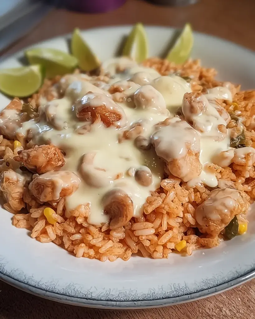 Mexican Cheesy Chicken & Rice