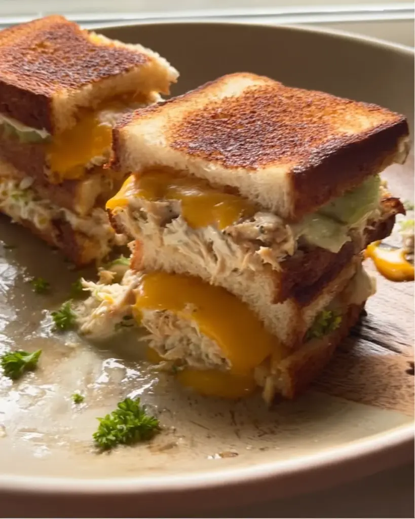 Mini Triple-Decker Tuna Melts