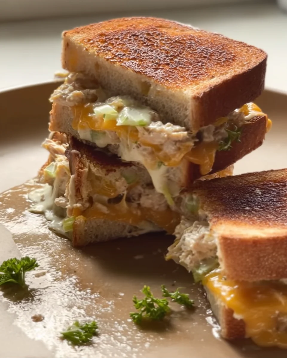 Mini Triple-Decker Tuna Melts Mini