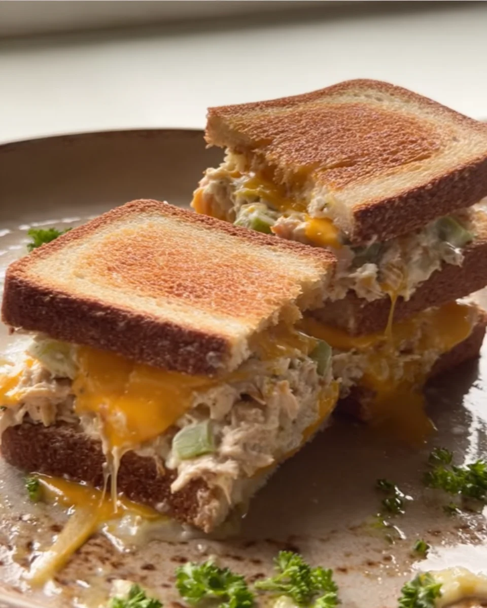 Mini Triple-Decker Tuna Melts Mini