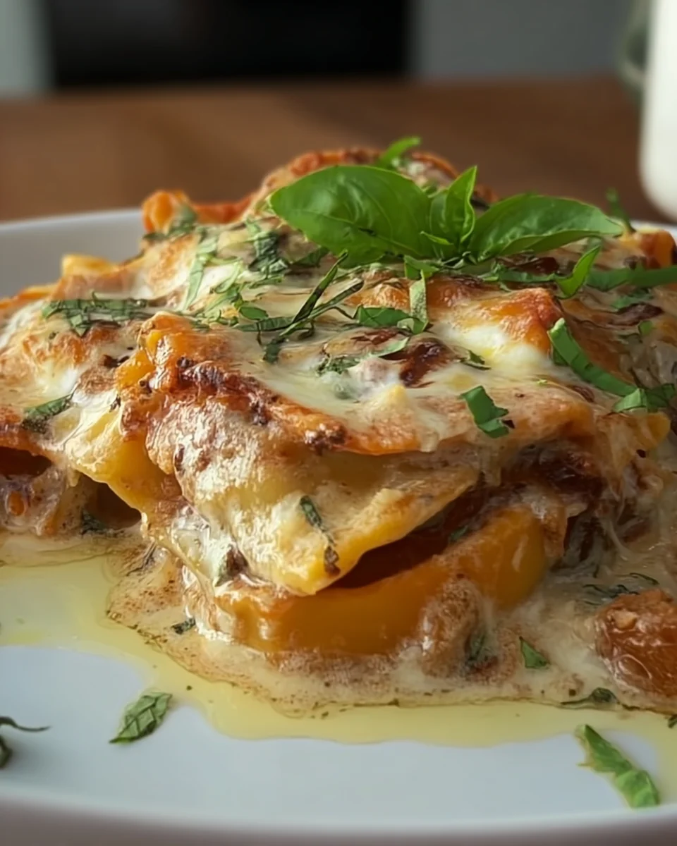 One Pan Creamy Baked Ravioli