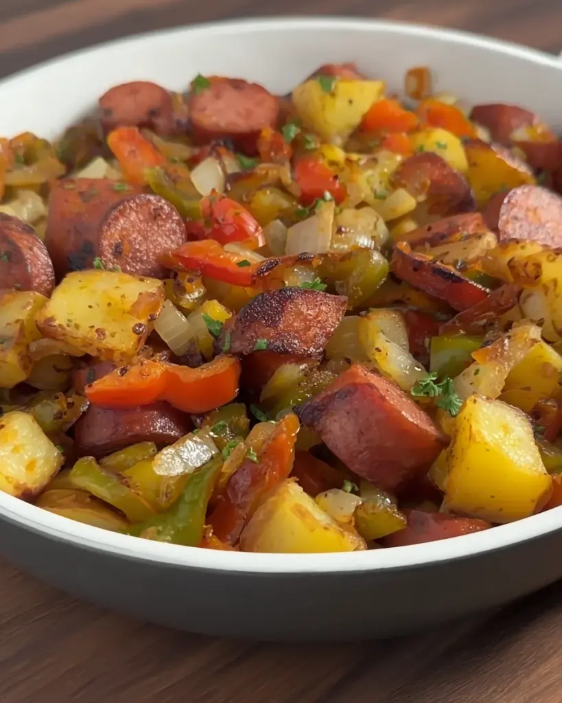 One pan Sausage Potato Skillet