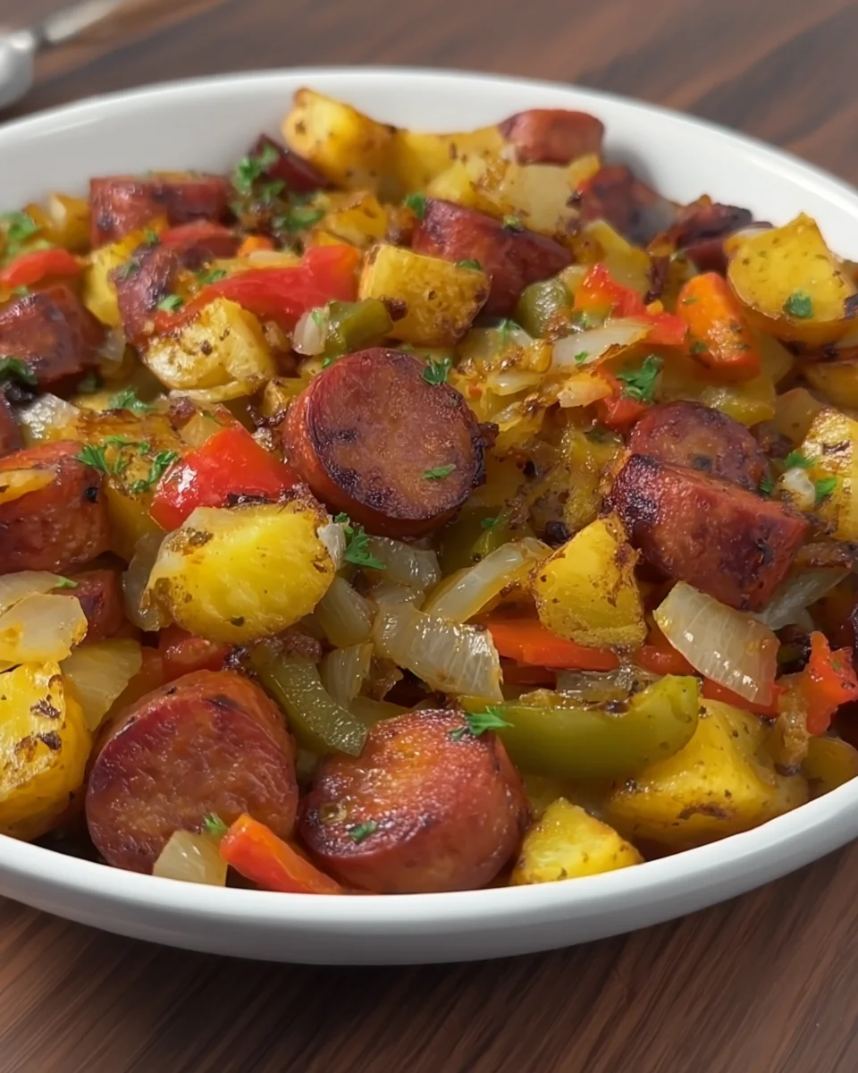 One pan Sausage Potato Skillet One