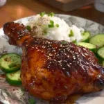Oven Baked Honey Soy Glazed Chicken Leg