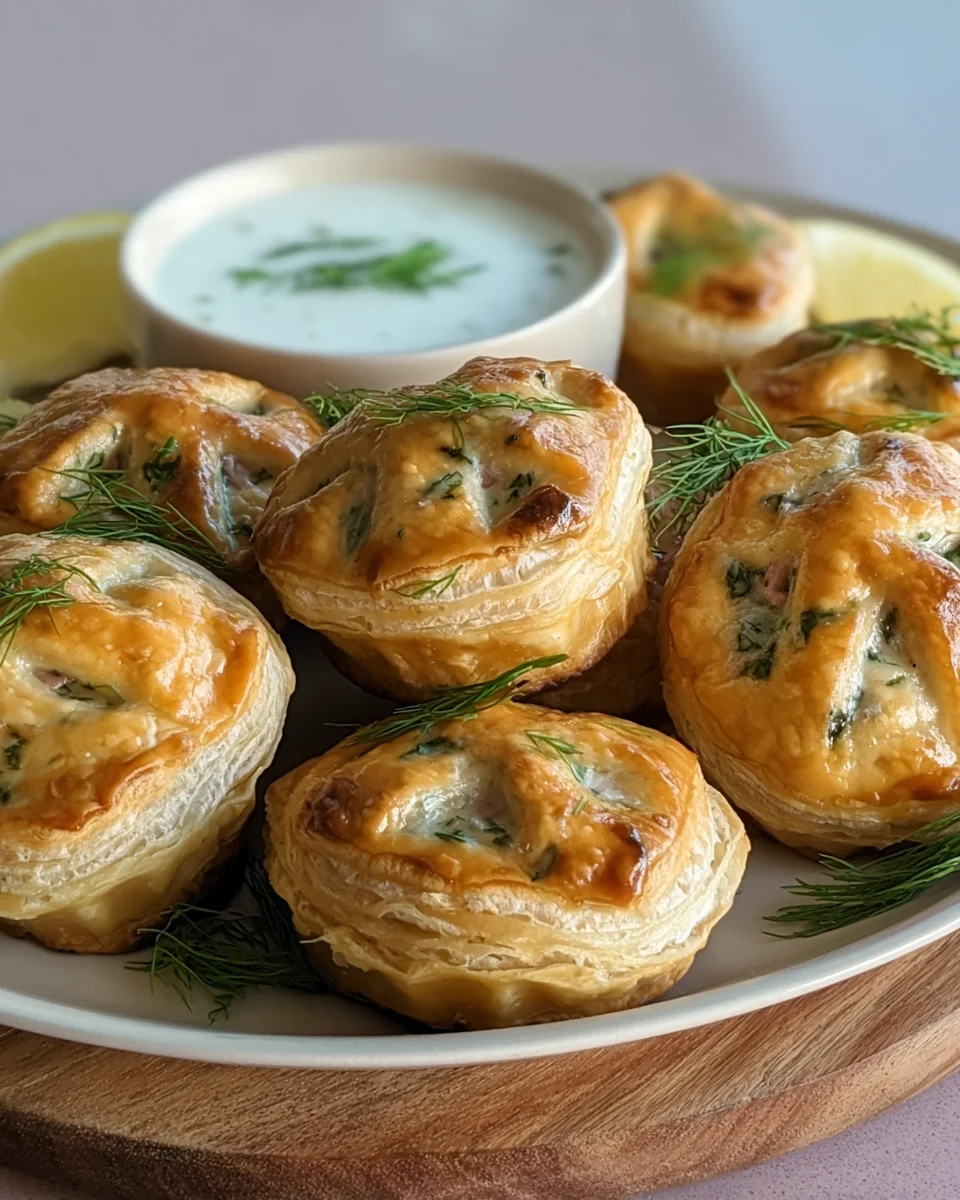 Salmon Wellington Pastry Bites Salmon
